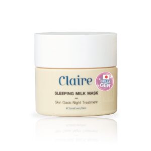 รีวิวสลีปปิ้งมาร์คซองในเซเว่นหน้าฉ่ำข้ามวันราคาน่ารัก 12 Claire Sleeping Milk Mask Plus Collagen
