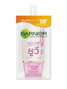 รีวิวกันแดดซองในเซเว่น หน้าใสลดฝ่าราคาประหยัด 14 Garnier Sakura White Super UV SPF50+ PA++++