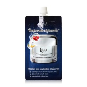 รีวิวสลีปปิ้งมาร์คซองในเซเว่นหน้าฉ่ำข้ามวันราคาน่ารัก 4 Kisaa Overnight Bright and Radiance Sleeping Mask