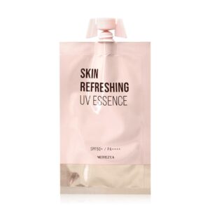 รีวิวกันแดดซองในเซเว่น หน้าใสลดฝ่าราคาประหยัด 8 Merrezca Skin Refreshing UV Essence
