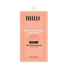 รีวิวกันแดดซองในเซเว่น หน้าใสลดฝ่าราคาประหยัด 5 Mille Magic Oil Control Sunscreen SPF50 PA++