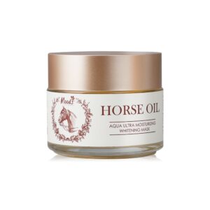 รีวิวสลีปปิ้งมาร์คซองในเซเว่นหน้าฉ่ำข้ามวันราคาน่ารัก 13 Moods Horse Oil Aqua Ultra Moisturizing Whitening Mask