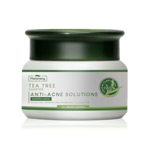 รีวิวสลีปปิ้งมาร์คซองในเซเว่นหน้าฉ่ำข้ามวันราคาน่ารัก 11 Plantnery Tea Tree Sleeping Mask