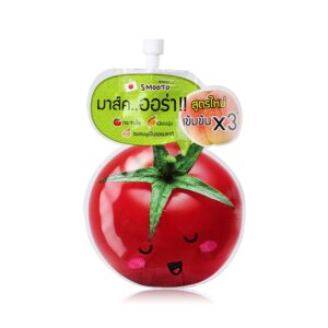 รีวิวสลีปปิ้งมาร์คซองในเซเว่นหน้าฉ่ำข้ามวันราคาน่ารัก 7 Smooto Tomato Gluta Aura Plus Sleeping Mask