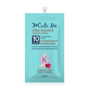 รีวิวเซรั่มบำรุงผมในเซเว่น ผมสวยราคาประหยัด 8 Xcute Me Xtra Damage Leave In Cream