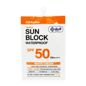 รีวิวกันแดดซองในเซเว่น หน้าใสลดฝ่าราคาประหยัด 10 YANHEE Sun Block Waterproof SPF 50 PA++++