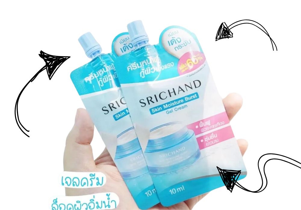 รีวิว SRICHAND Skin Moisture Burst ครีมซองศรีจันทร์ ซองฟ้า ราคาไม่ถึง 50 บาท! ของมันต้องมี 2 ครีมซองศรีจันทร์