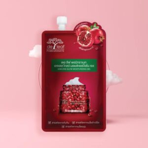 รีวิวครีมซองลดเลือนริ้วรอยในเซเว่น หน้าเด็กราคาประหยัด 9 De Leaf Thanaka Pomegranate Ageless Glow Moisturizing Gel