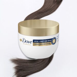 รีวิวทรีทเม้นท์ผมในตำนานที่ควรมีติดบ้าน 4 Dove Hya Peptide Repair Serum Treatment Mask