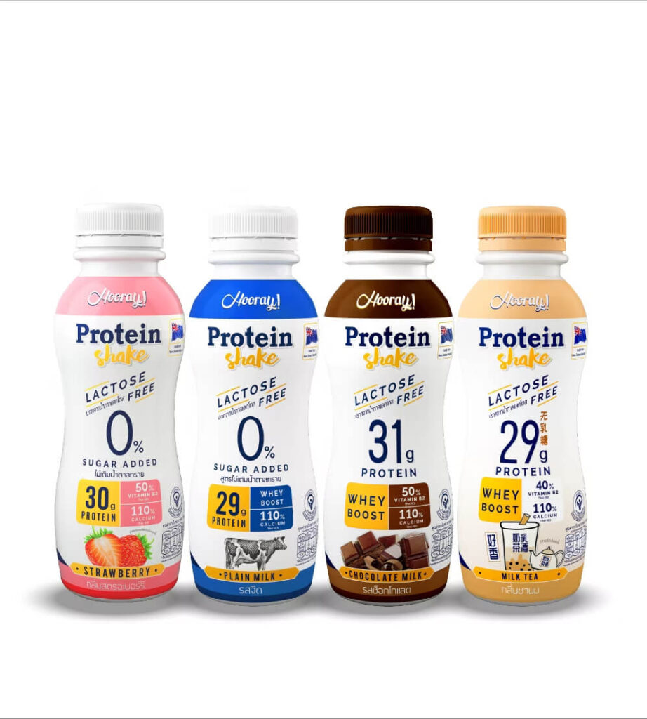 รีวิวโปรตีนขวดในเซเว่นแบบไหนน่าสนใจบ้าง 5 Hooray Protein Shake Lactose Free