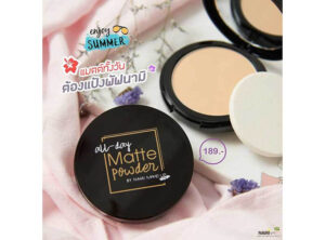 รีวิวแป้งกันน้ำราคาน่ารักในเซเว่น 4 Nami MakeUp Pro All-Day Matte Powder SPF30 PA+++