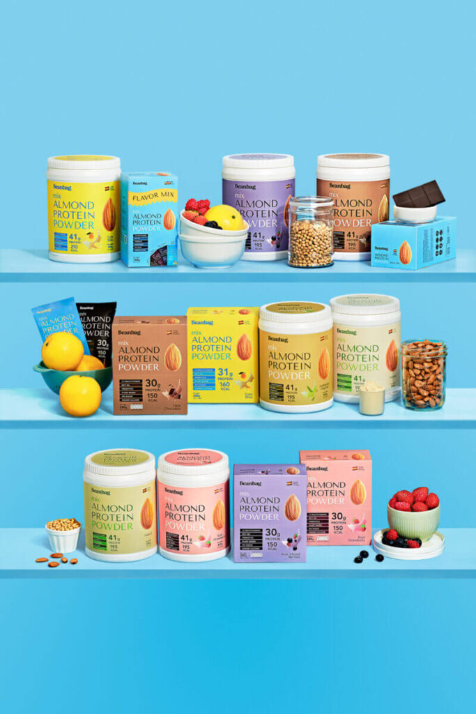 รีวิวโปรตีนแบบชงแบรนด์ไหนถูกใจคุณ 10 Beanbag Almond Protein Powder