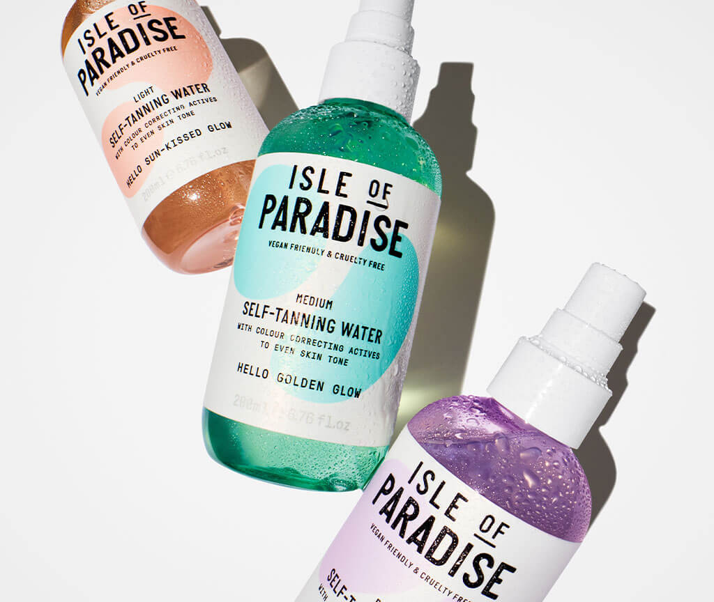 รีวิวสกินแคร์ผิวแทนสำหรับสาวสายฝอที่ควรมี 6 Isle of Paradise Self-Tanning Water